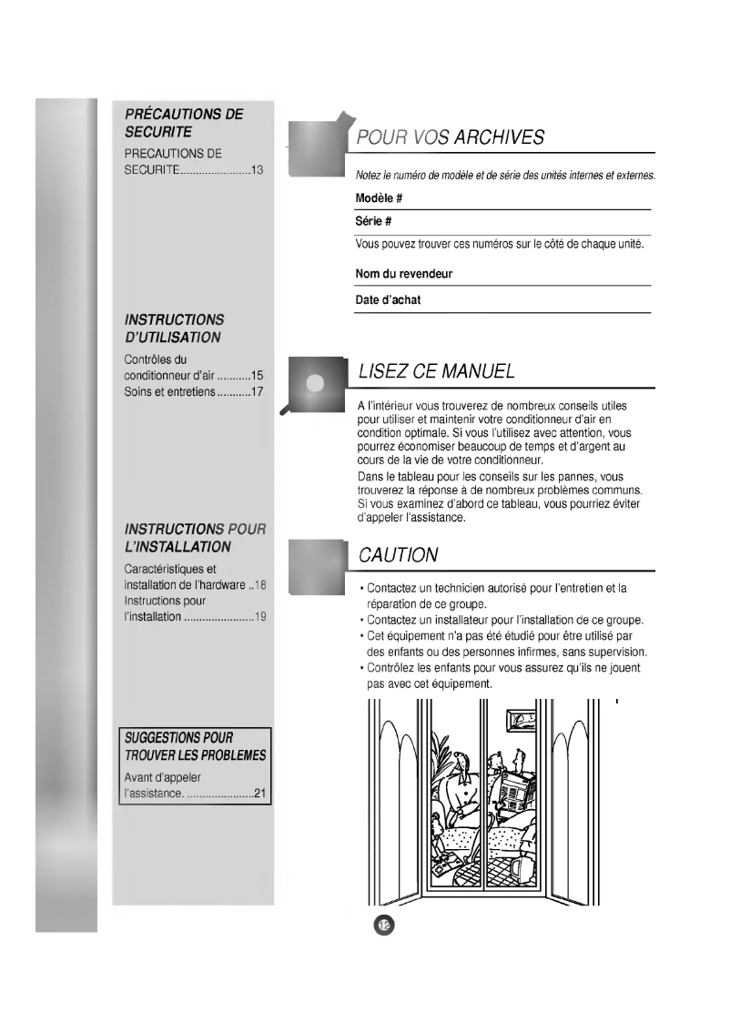 Imagen de la primera página del manual del dispositivo LWB0960PCG