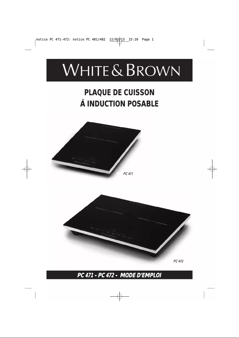 Imagen de la primera página del manual del dispositivo PC472