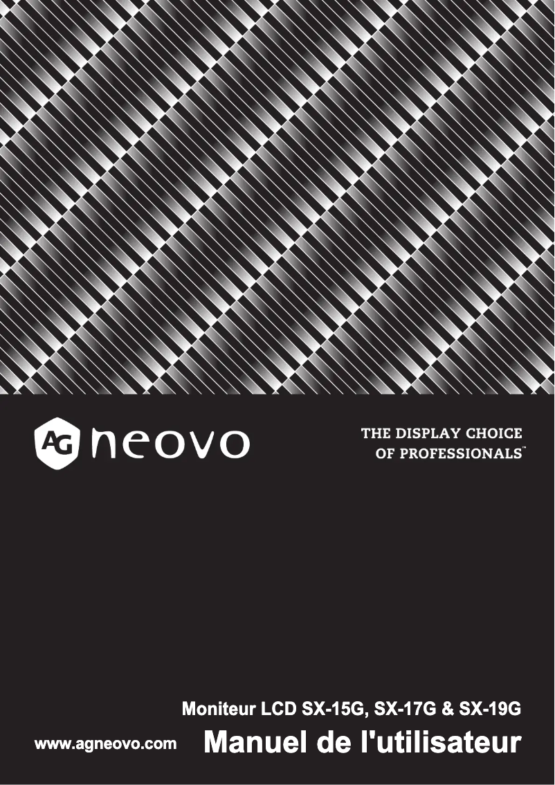 Página 1 del manual Manual de usuario AG Neovo SX-15G