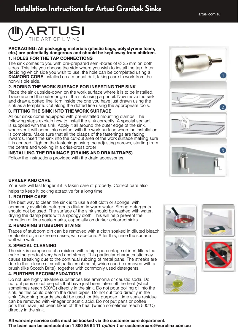 Página 1 del manual Manual de usuario Artusi AGS411W