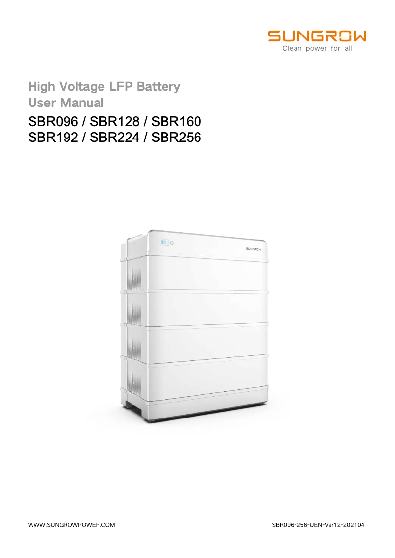 Imagen de la primera página del manual del dispositivo SBR128