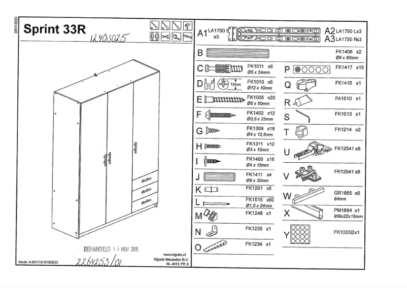 Imagen de la primera página del manual del dispositivo Sprint (200x148x51)