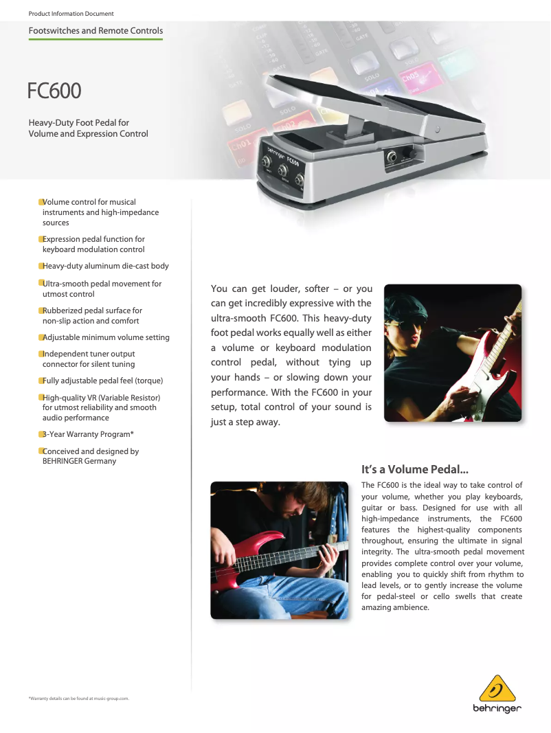 Imagen de la primera página del manual del dispositivo FC600