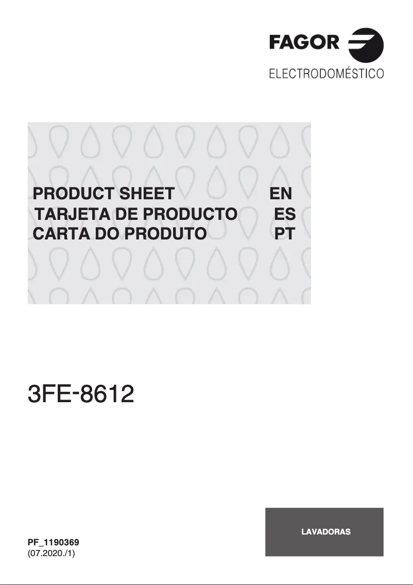 Imagen de la primera página del manual del dispositivo 3FE-8612