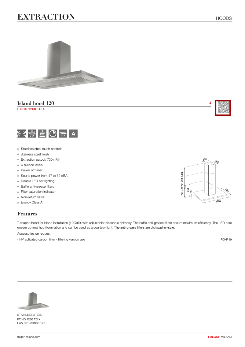 Imagen de la primera página del manual del dispositivo FTIHD 1260 TC X