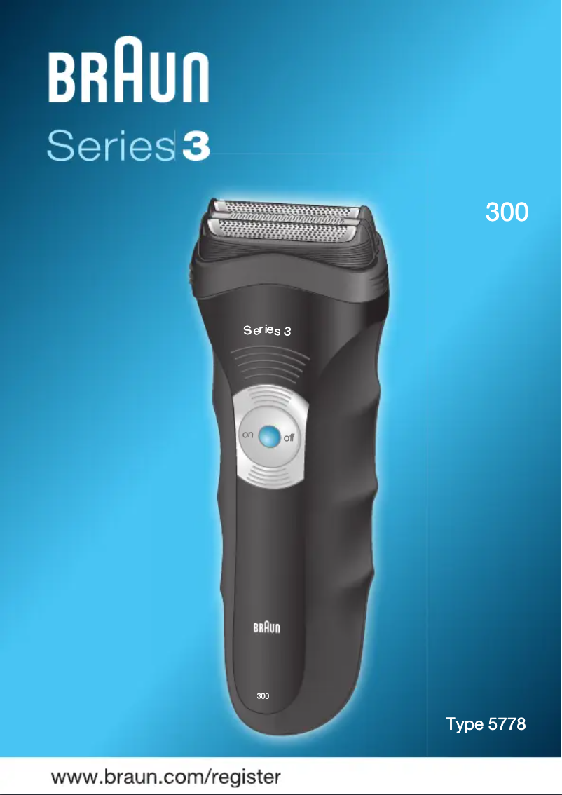 Página nº 1 - Manual de usuario Braun 370s Series 3