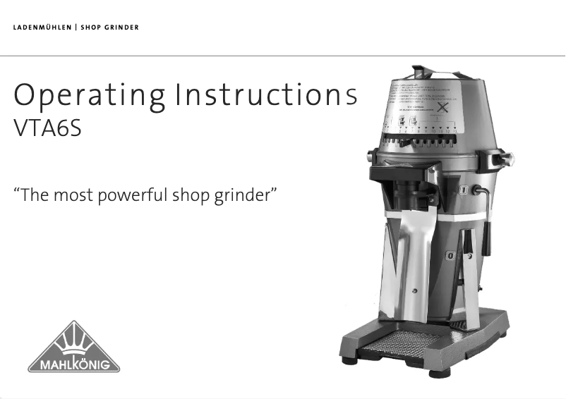 Imagen de la primera página del manual del dispositivo VTA6S