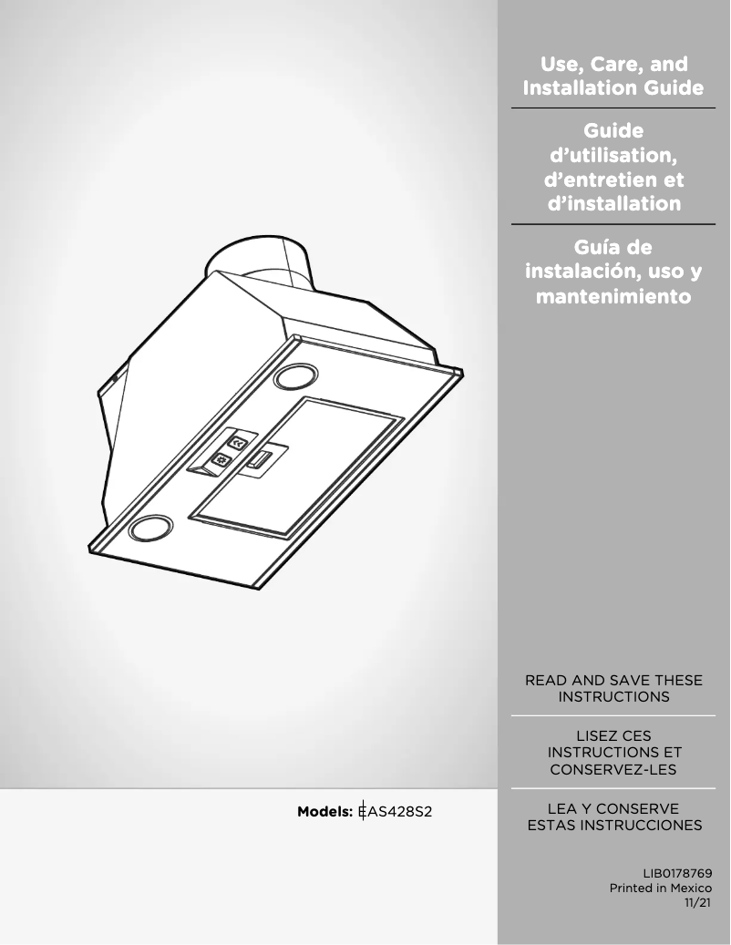 Imagen de la primera página del manual del dispositivo Asti EASA428S1