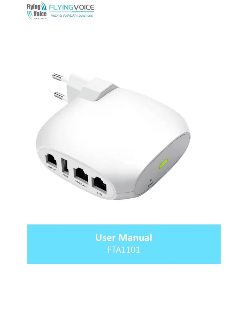 Página 1 del manual Manual de usuario FlyingVoice FTA1101