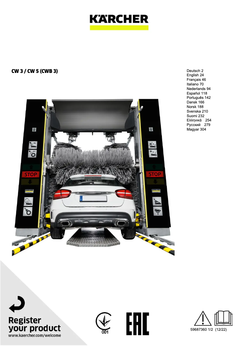 Imagen de la primera página del manual del dispositivo CW 5 Klean!Star Q