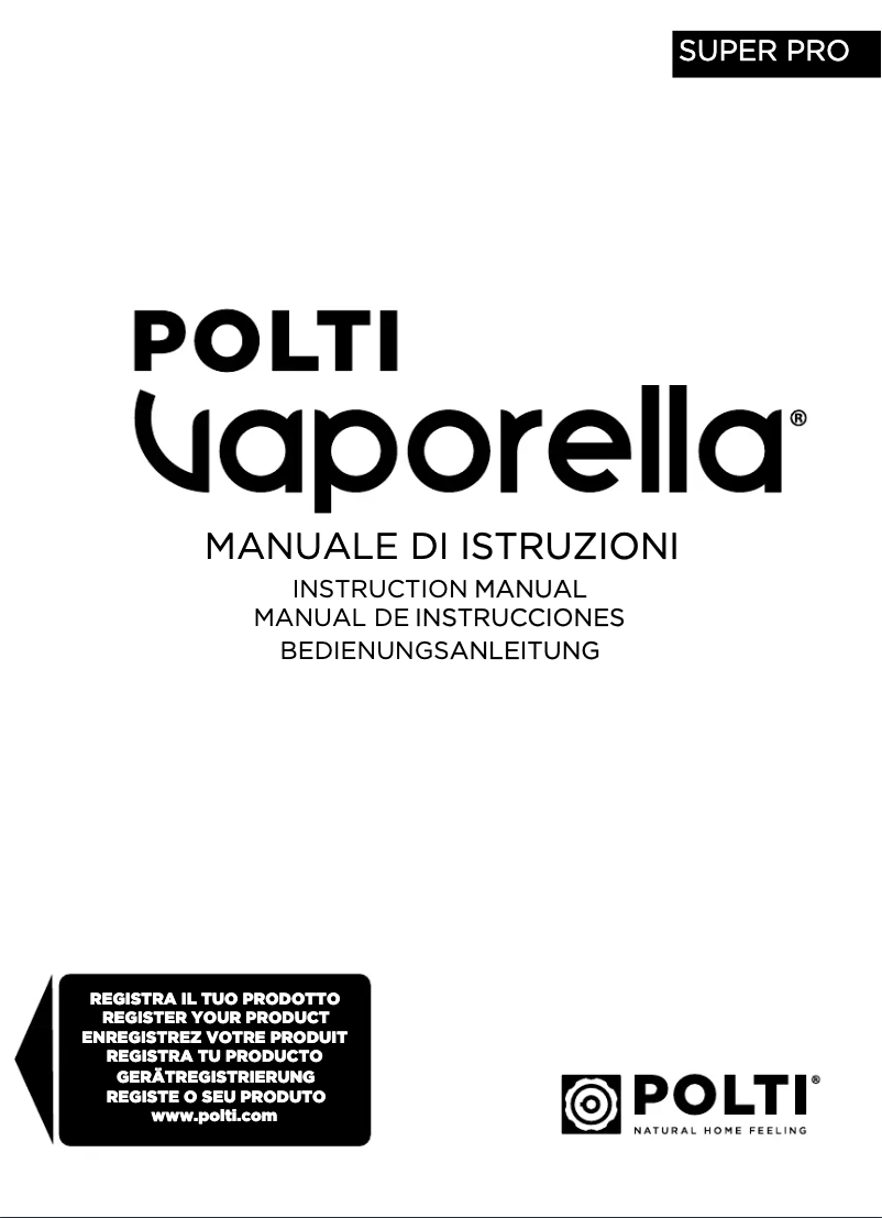 Imagen de la primera página del manual del dispositivo Super Pro