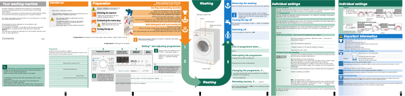 Página 1 del manual Manual de usuario Siemens WM10E462IL
