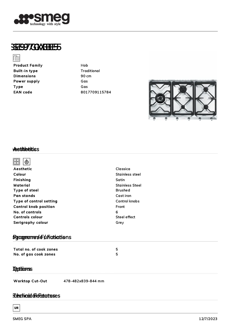 Imagen de la primera página del manual del dispositivo SE97GXBE5