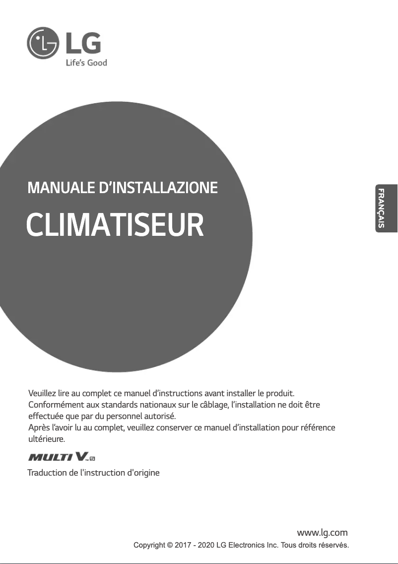 Imagen de la primera página del manual del dispositivo MULTI V PRHR043