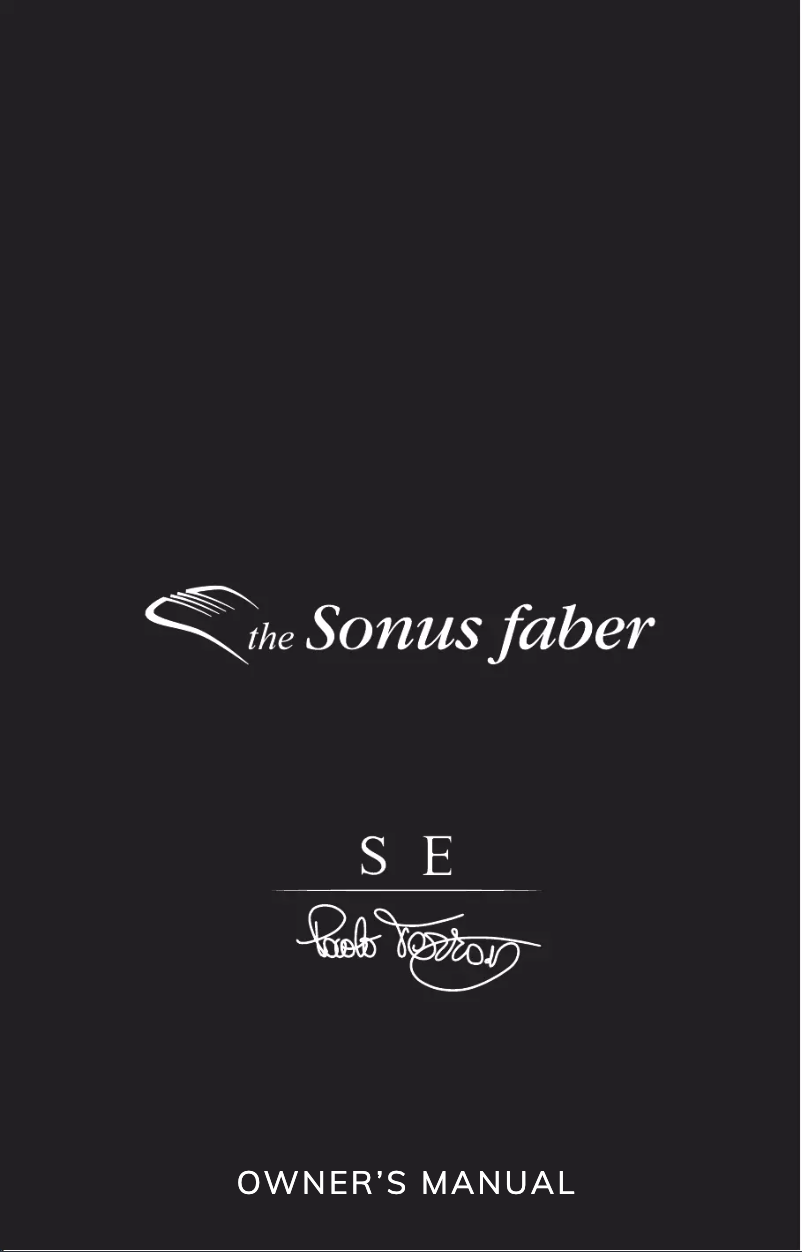 Página 1 del manual Manual de usuario Sonus Faber The SE
