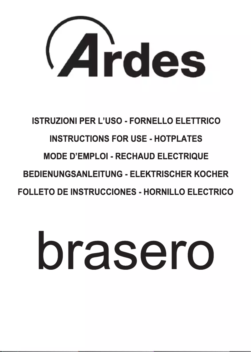 Imagen de la primera página del manual del dispositivo AR051