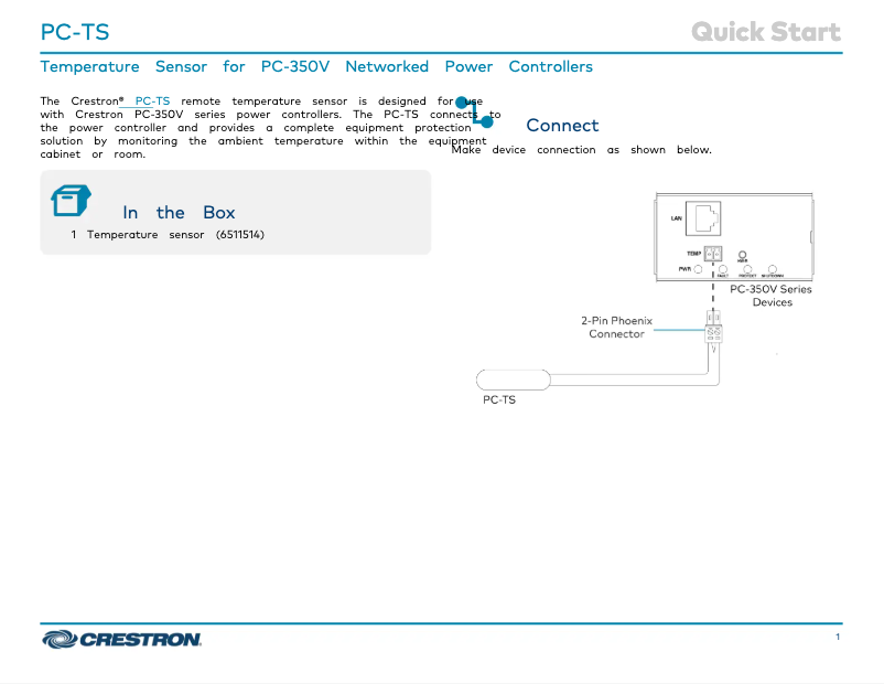 Imagen de la primera página del manual del dispositivo PC-TS
