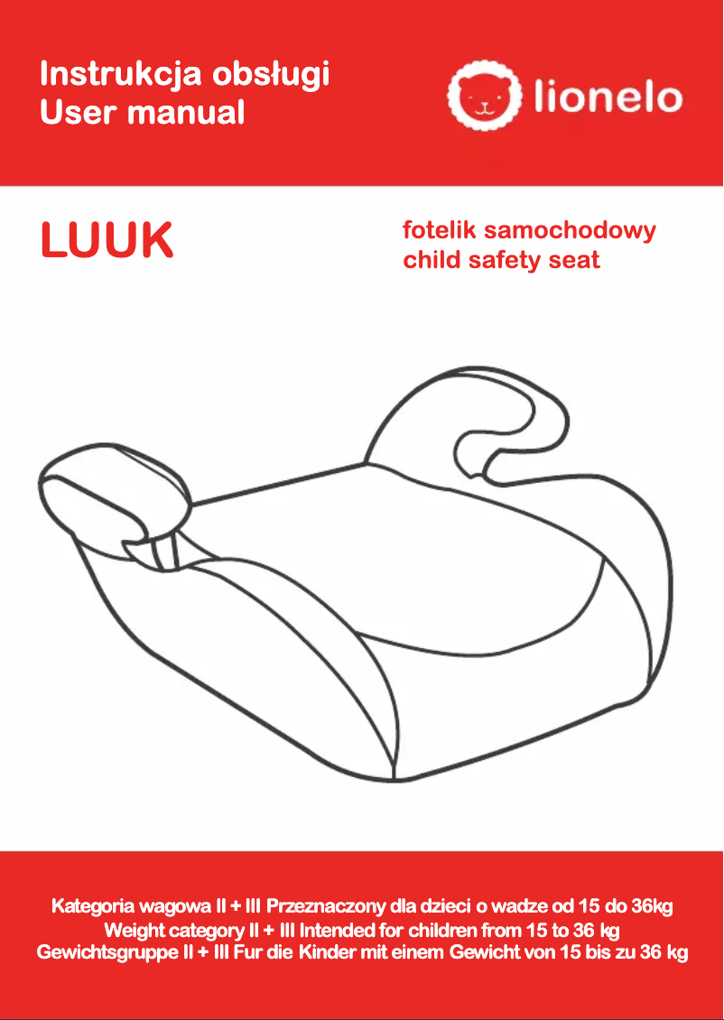 Imagen de la primera página del manual del dispositivo Luuk