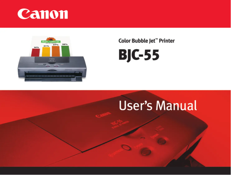 Página 1 del manual Manual de usuario Canon Bubble Jet BJC-55