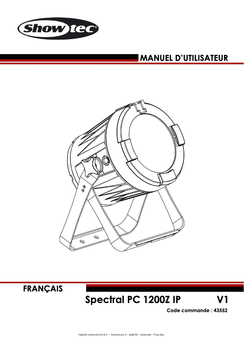 Imagen de la primera página del manual del dispositivo Spectral PC 1200Z