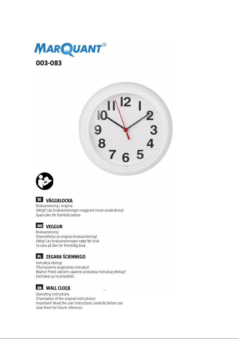 Imagen de la primera página del manual del dispositivo 003-083