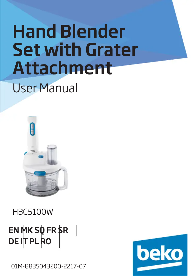 Página 1 del manual Manual de usuario Beko HBG5100W