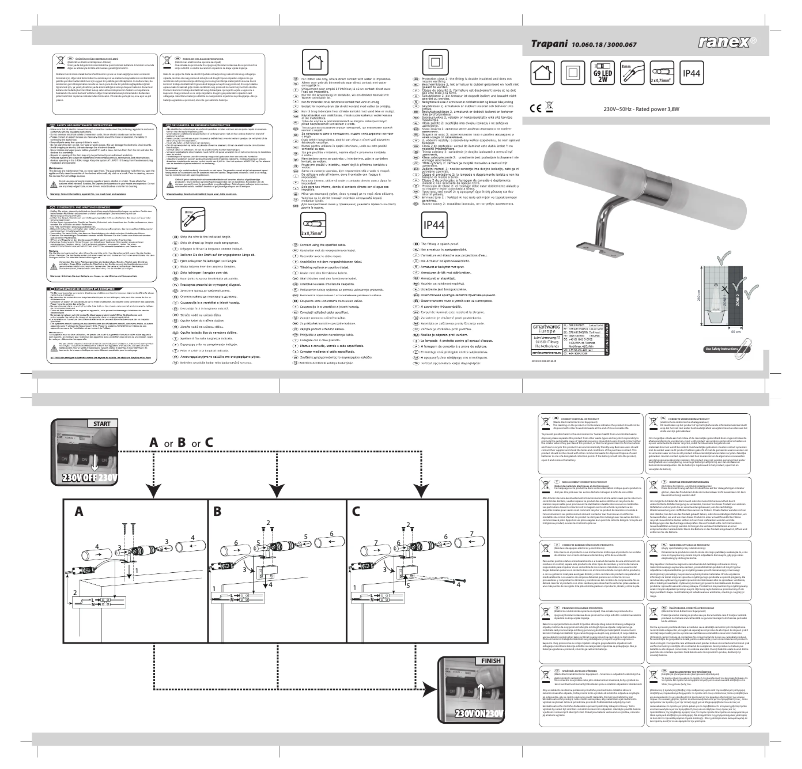Imagen de la primera página del manual del dispositivo Trapani 10.060.18