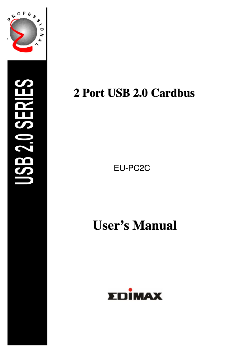 Página 1 del manual Manual de usuario Edimax EU-PC2C