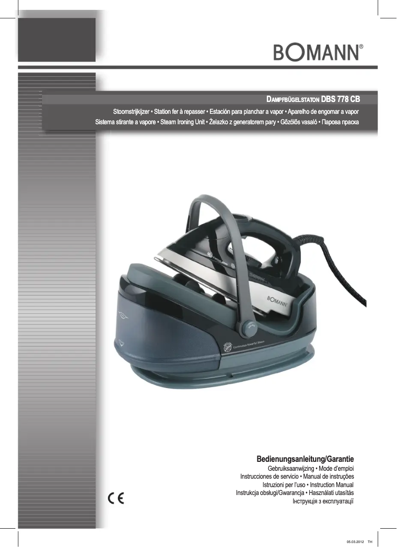Página 1 del manual Manual de usuario Bomann DBS 778 CB