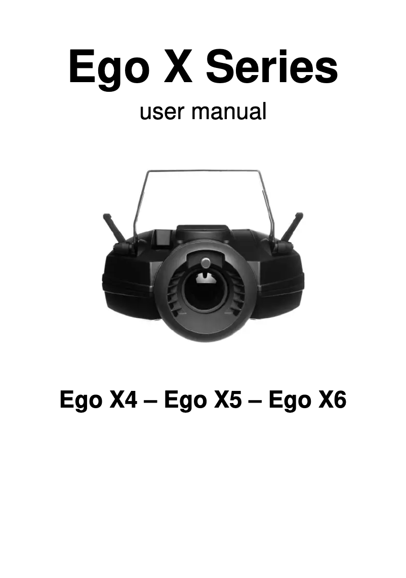 Imagen de la primera página del manual del dispositivo Ego X5