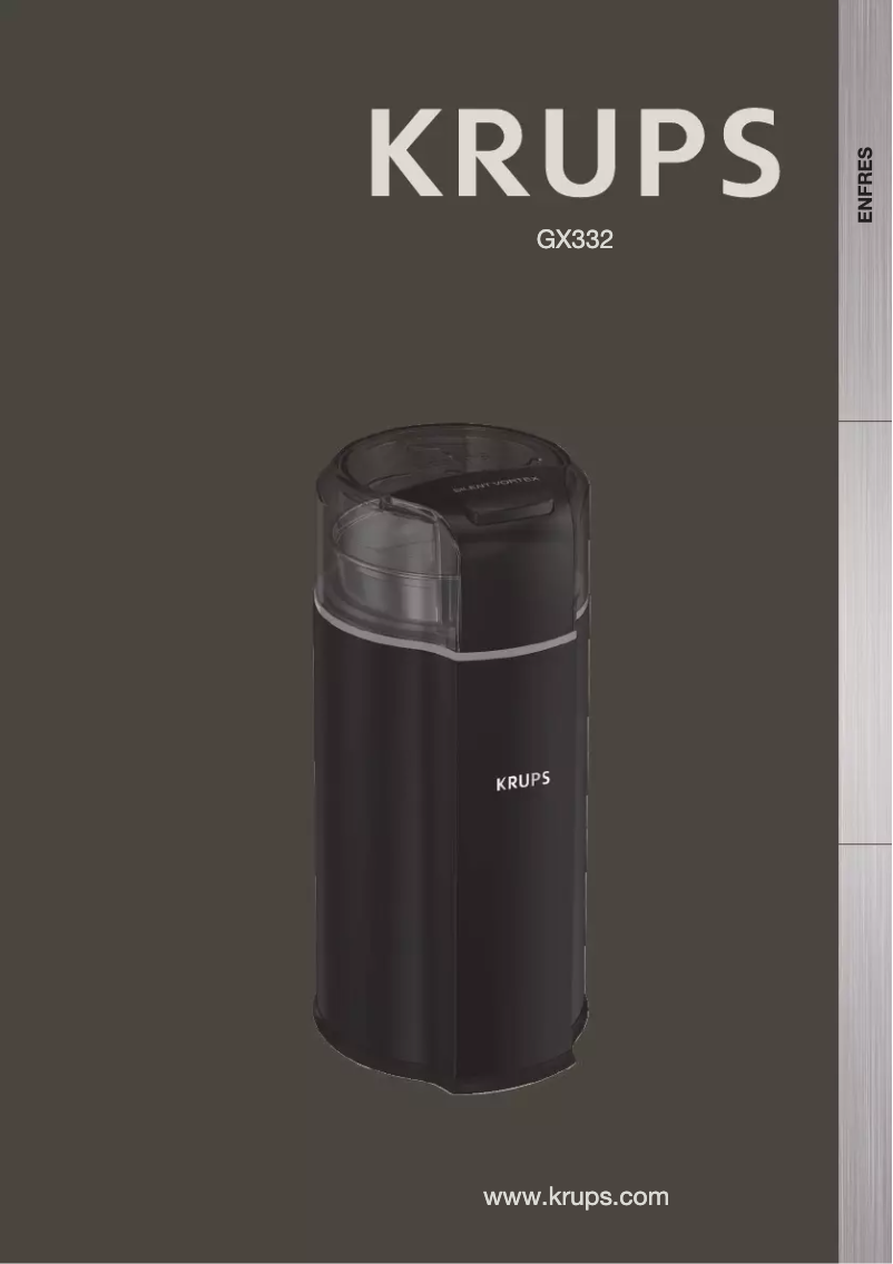 Página nº 1 - Manual de usuario Krups Silent Vortex GX332