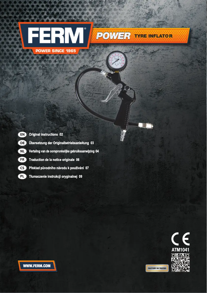 Imagen de la primera página del manual del dispositivo ATM1041