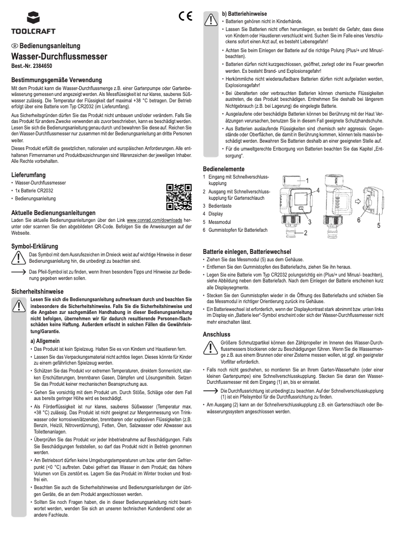 Página 1 del manual Manual de usuario Toolcraft TO-7153950