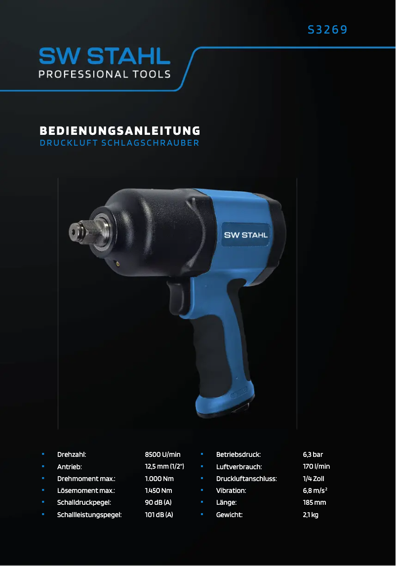 Página nº 1 - Manual de usuario SW-Stahl S3269