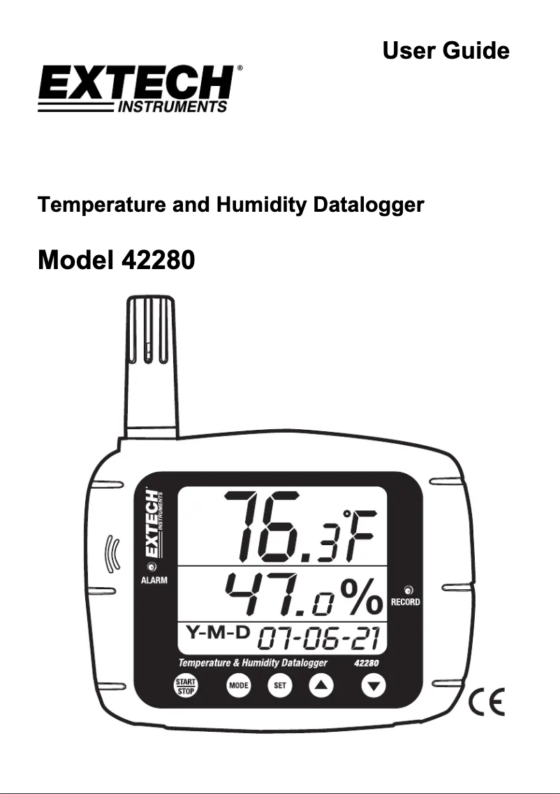 Página 1 del manual Manual de usuario Extech 42280