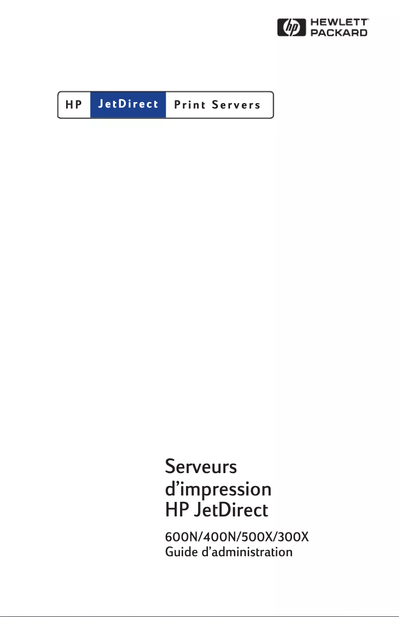 Imagen de la primera página del manual del dispositivo Jetdirect 500x