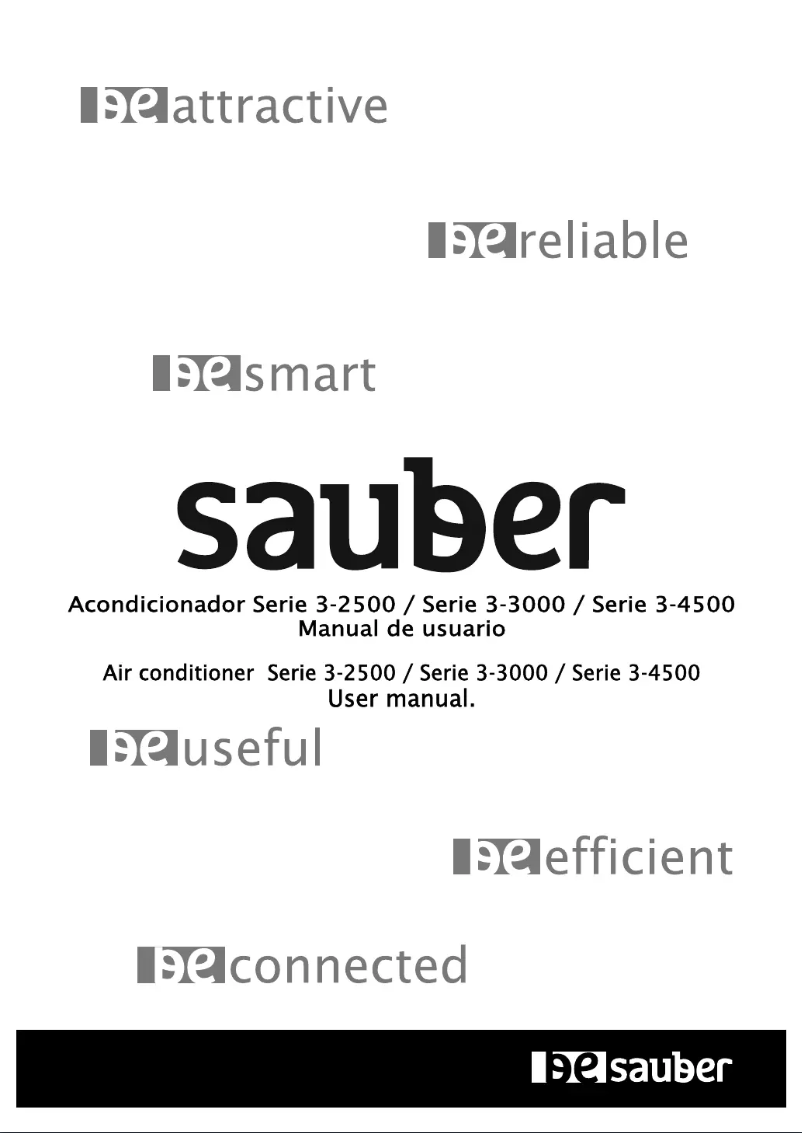 Página 1 del manual Manual de usuario Sauber SERIE 3-3000