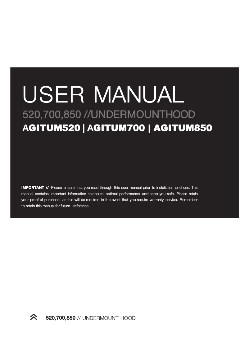 Imagen de la primera página del manual del dispositivo AGITUM520
