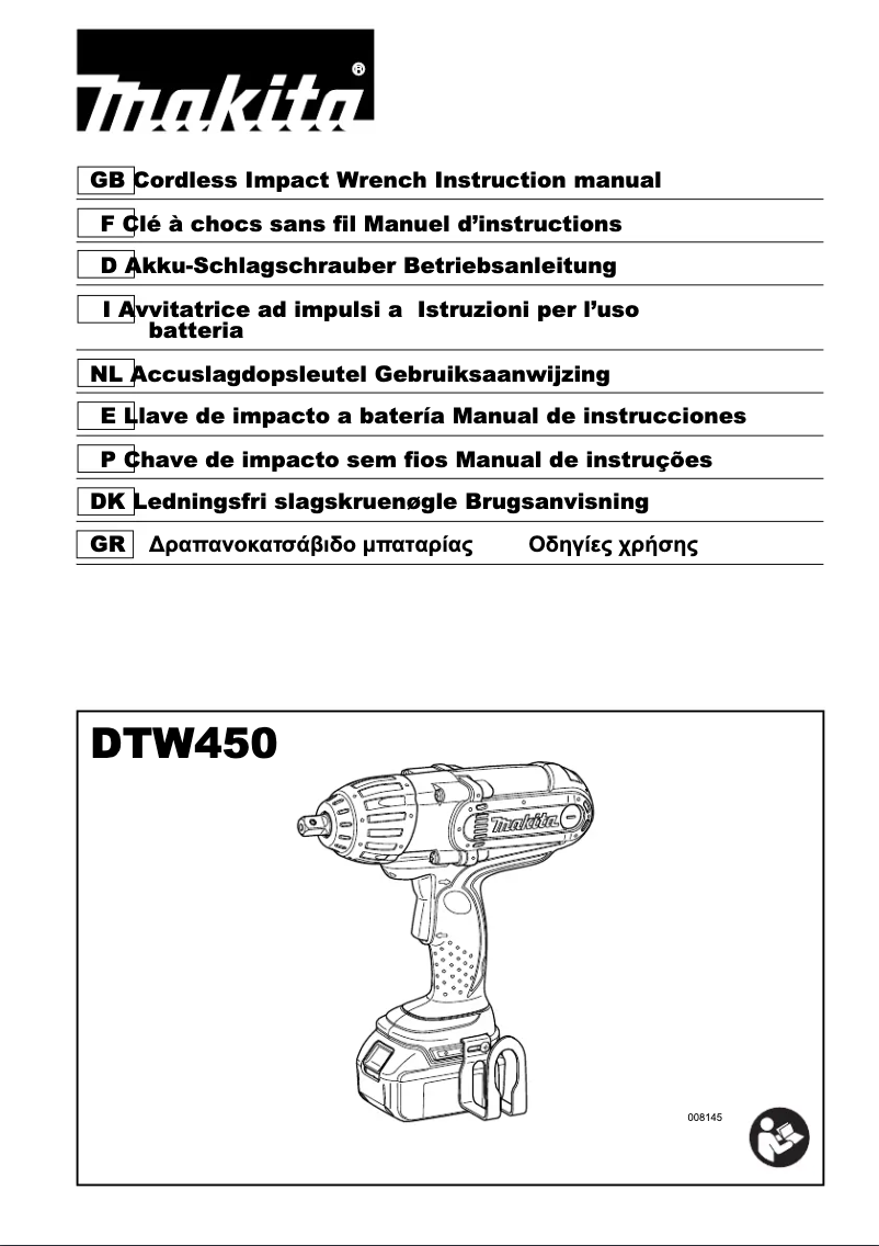 Página 1 del manual Manual de usuario Makita DTW450RMJ
