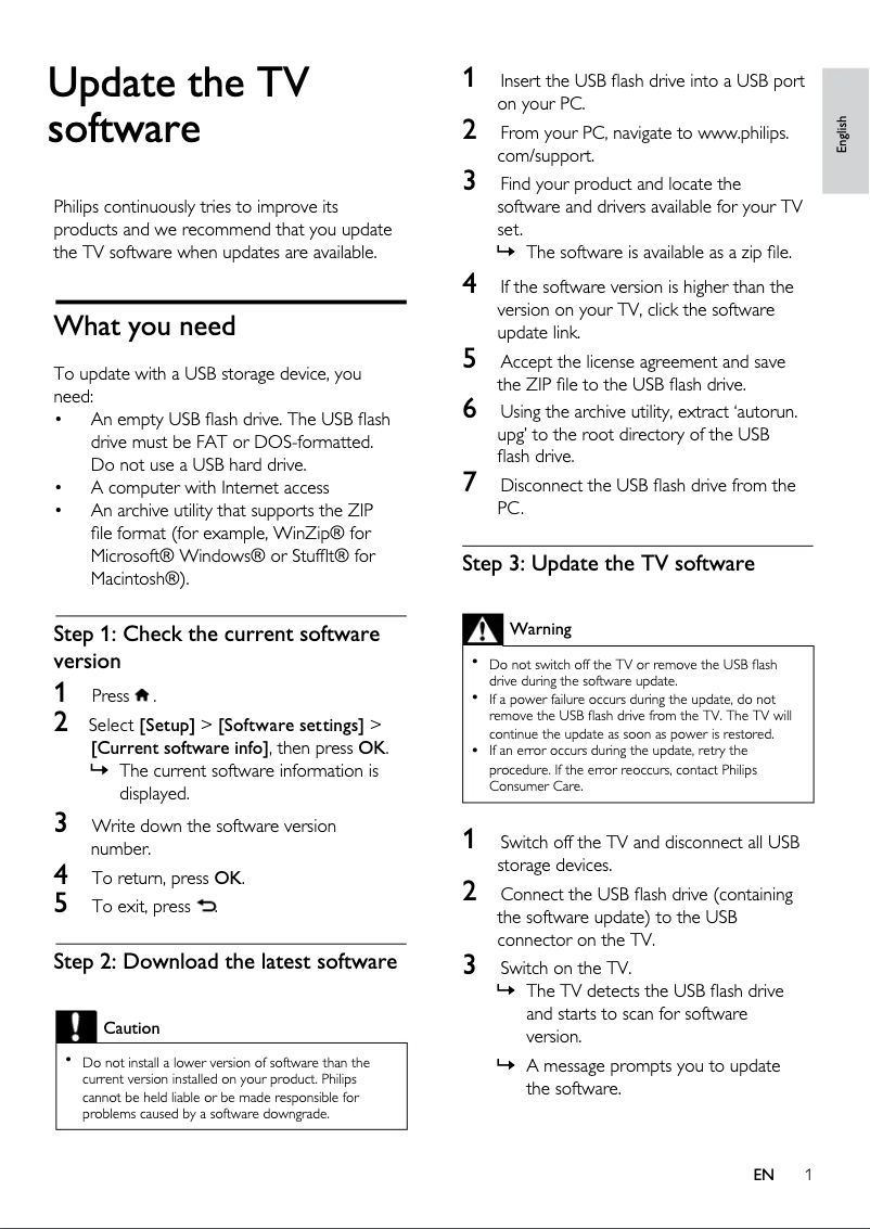 Página 1 del manual Manual de usuario Philips 42PFT5509