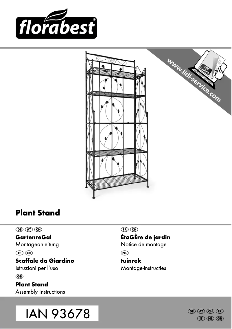 Imagen de la primera página del manual del dispositivo IAN 93678