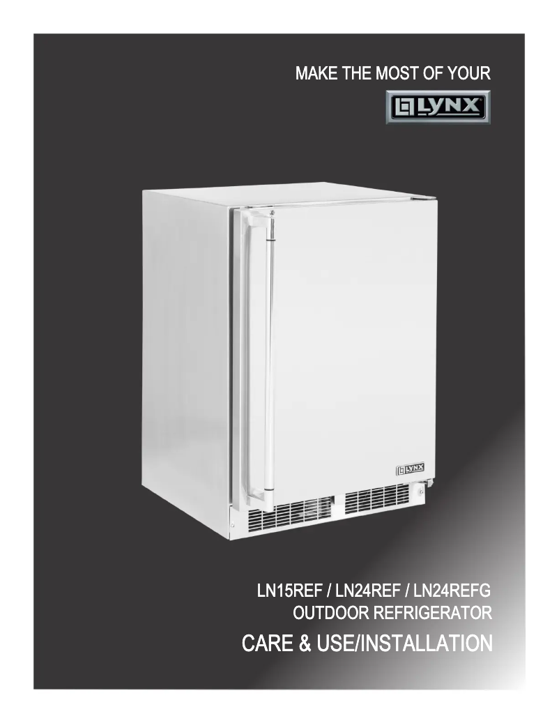 Página nº 1 - Guía de instalación Lynx LN24REFR