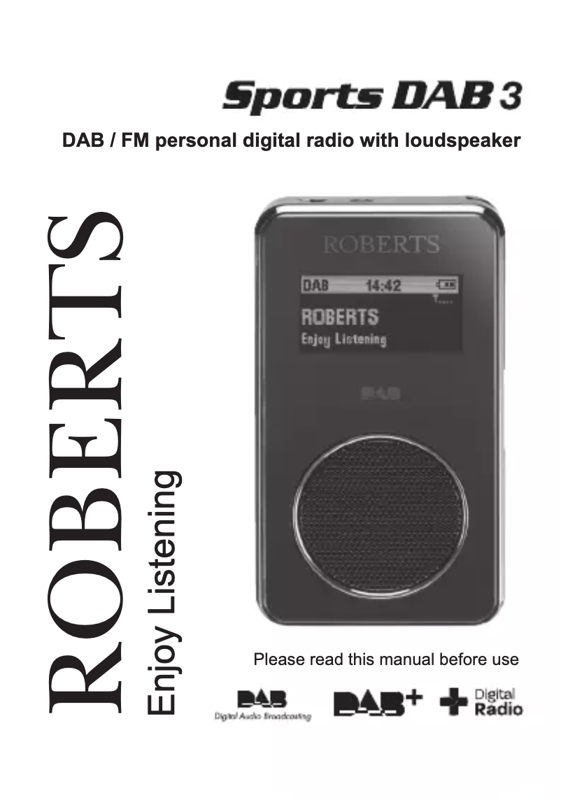 Página 1 del manual Manual de usuario Roberts SportsDAB 3