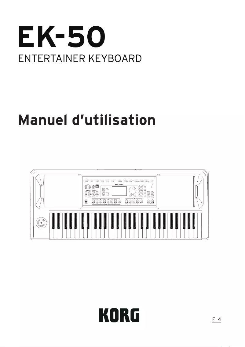 Página 1 del manual Manual de usuario Korg EK-50 Limitless