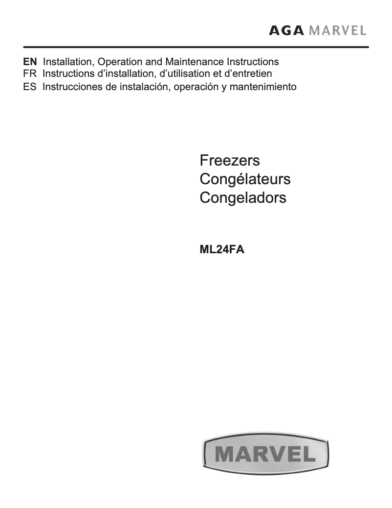 Imagen de la primera página del manual del dispositivo ML24FAS1RS