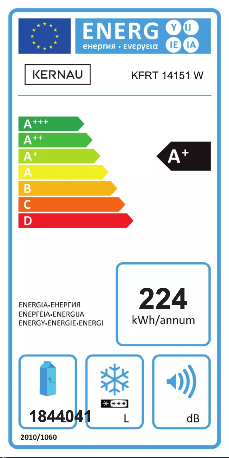 Imagen de la primera página del manual del dispositivo KFRT 14151 W