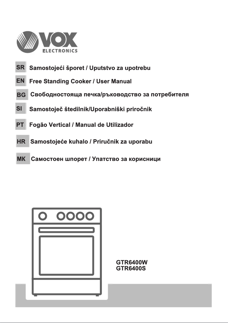 Imagen de la primera página del manual del dispositivo GTR 6400W