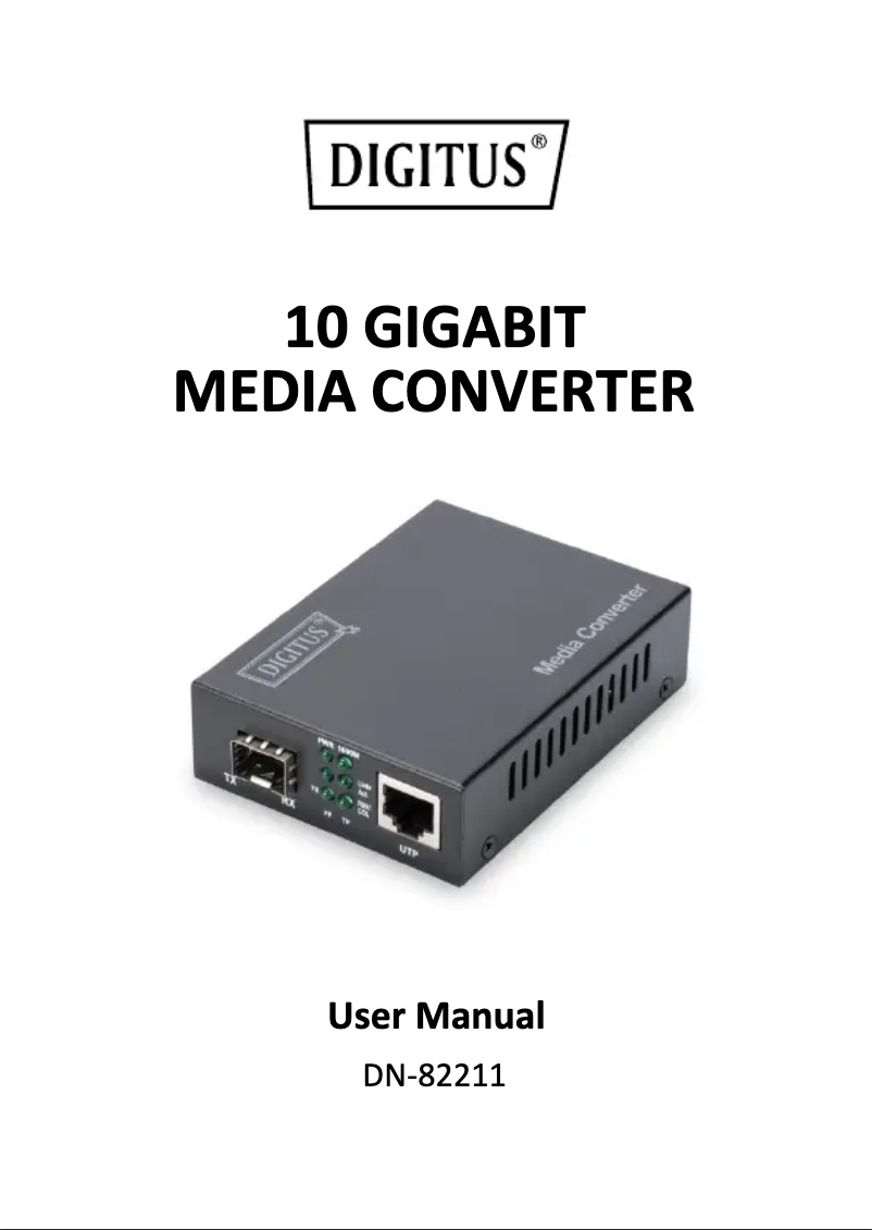 Página nº 1 - Manual de usuario Digitus DN-82211