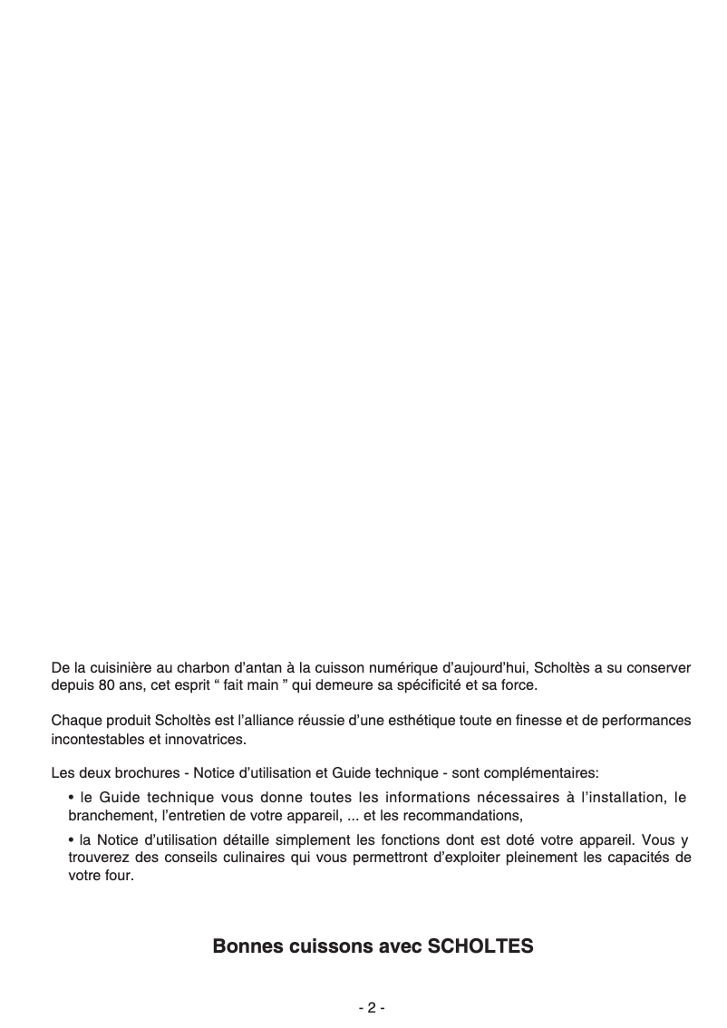 Página 1 del manual Manual de usuario Scholtès FM 4161 AN