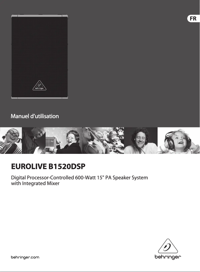 Imagen de la primera página del manual del dispositivo Eurolive B1520DSP